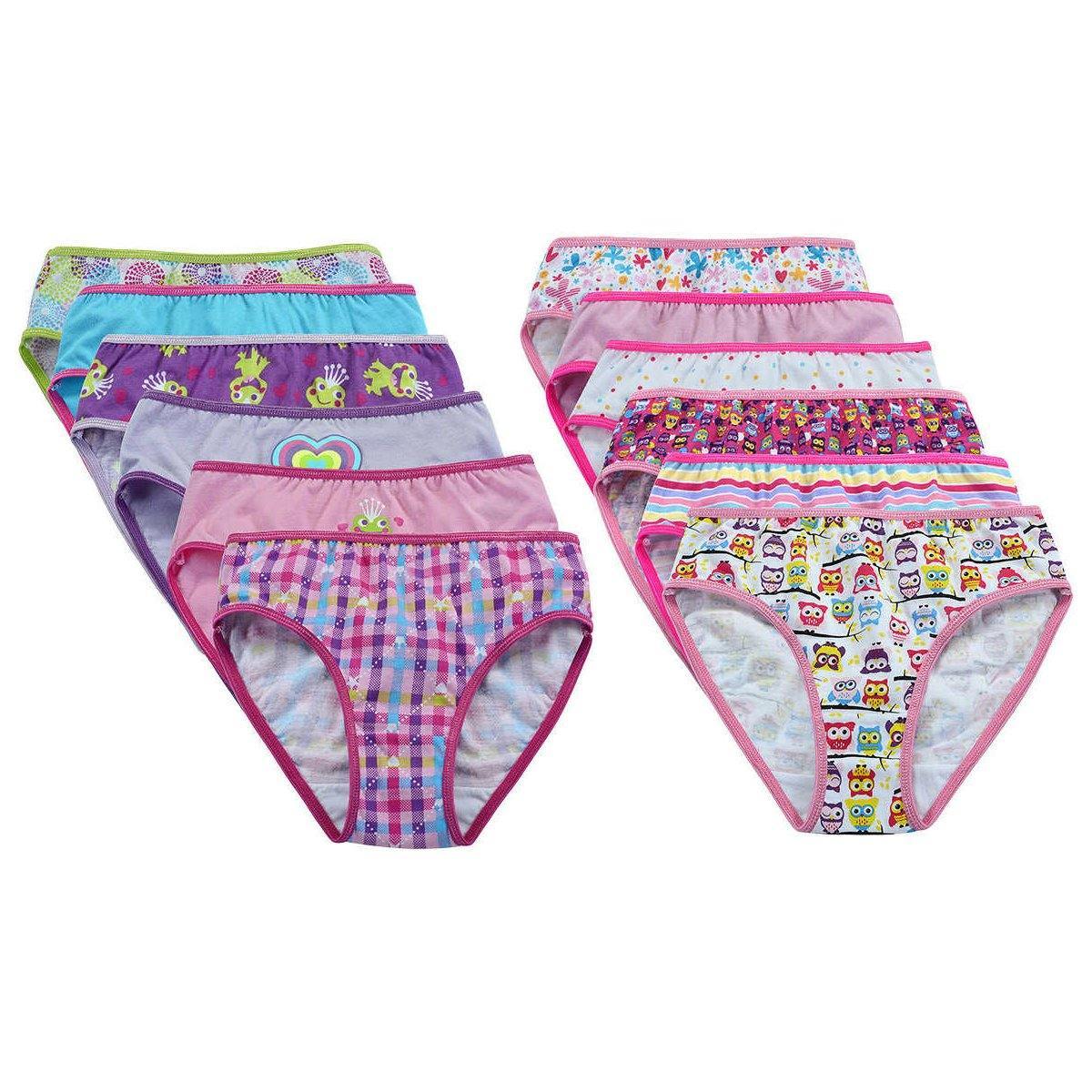 Buy Girl's Super Combed Cotton Printed Panty with Ultrasoft Waistband -  Print Assorted(Pack of 3) SG01