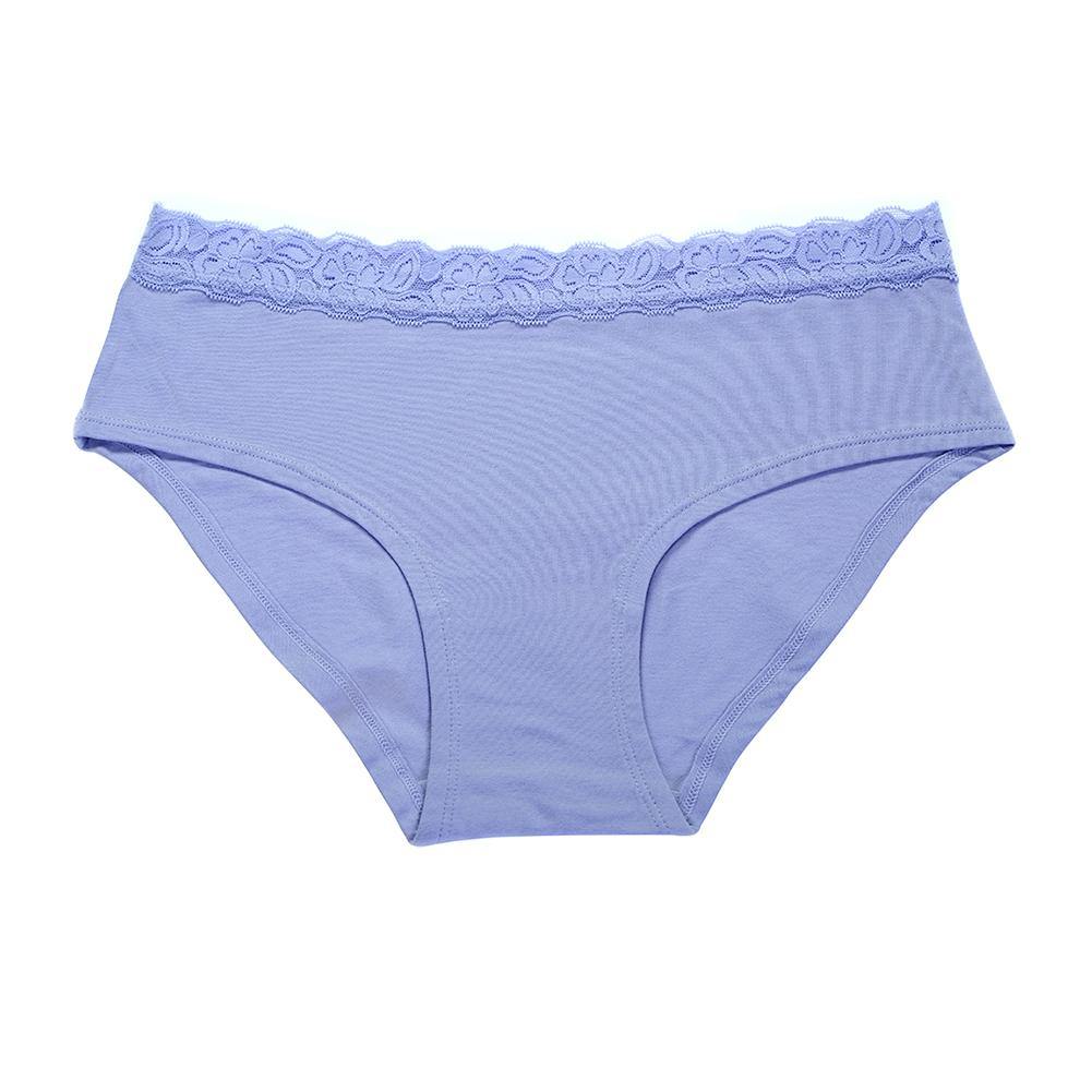 Bulk Women's Mid-Rise Panties, Striped, Nylon/Spandex, Sizes 5-7